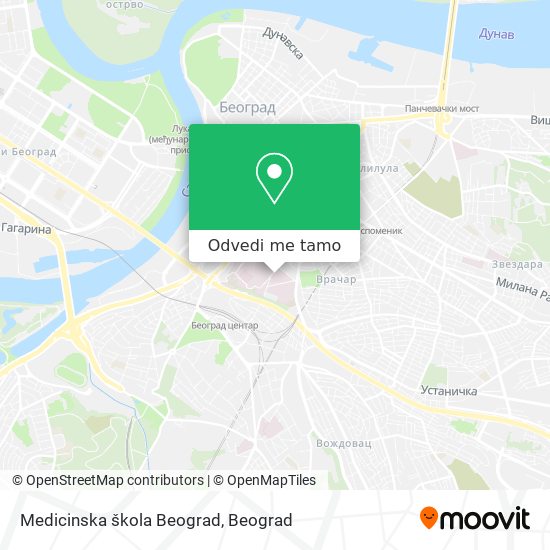 Medicinska škola Beograd mapa