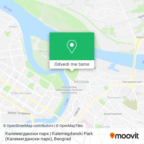 Калемегдански парк | Kalemegdanski Park mapa
