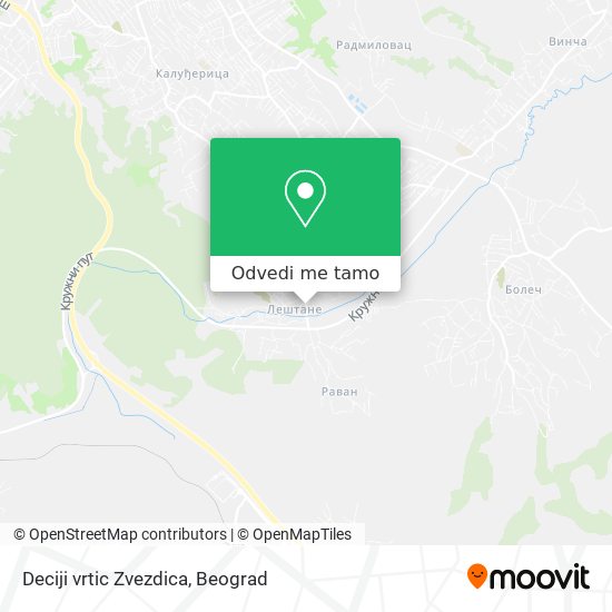 Deciji vrtic  Zvezdica mapa