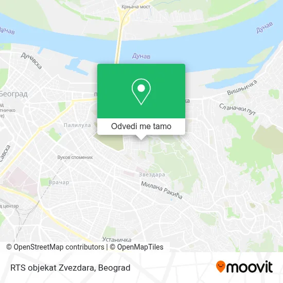 RTS objekat Zvezdara mapa