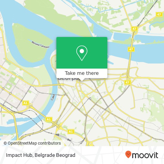 Impact Hub mapa
