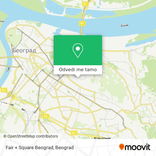 Fair + Square Beograd mapa