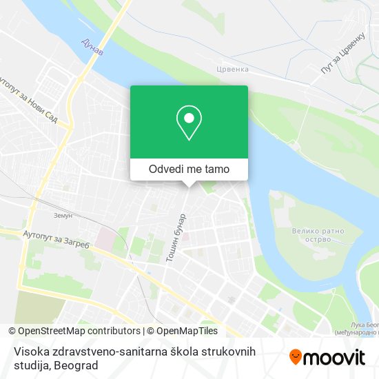 Visoka zdravstveno-sanitarna škola strukovnih studija mapa