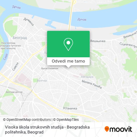 Visoka škola strukovnih studija - Beogradska politehnika mapa