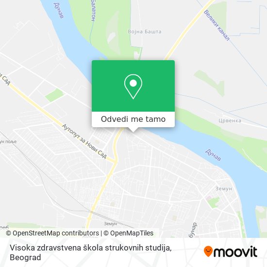 Visoka zdravstvena škola strukovnih studija mapa