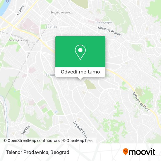 Telenor Prodavnica mapa