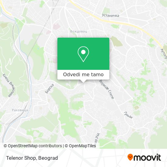 Telenor Shop mapa