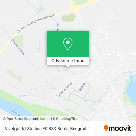 Vizelj park | Stadion FK BSK Borča mapa