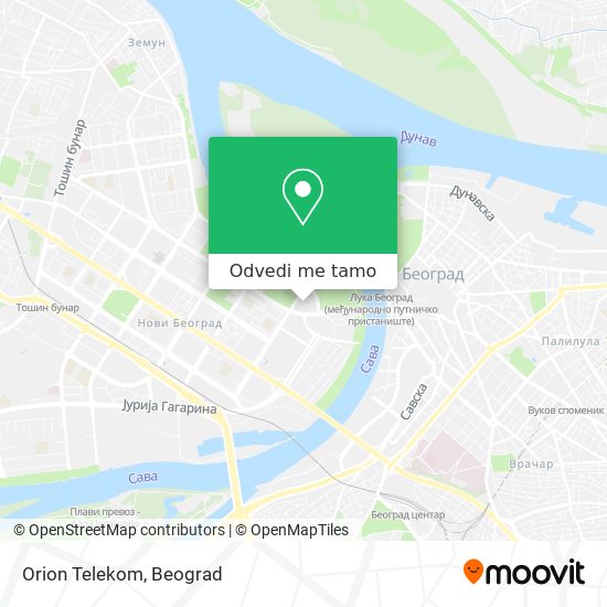 Orion Telekom mapa