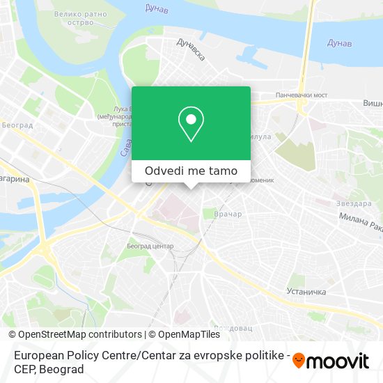 European Policy Centre / Centar za evropske politike - CEP mapa