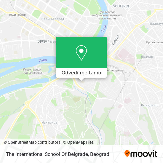 The International School Of Belgrade mapa