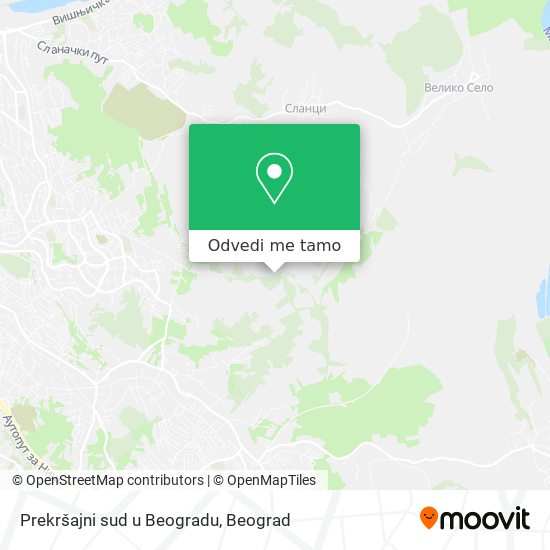 Prekršajni sud u Beogradu mapa