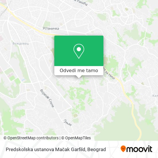 Predskolska ustanova   Mačak Garfild mapa