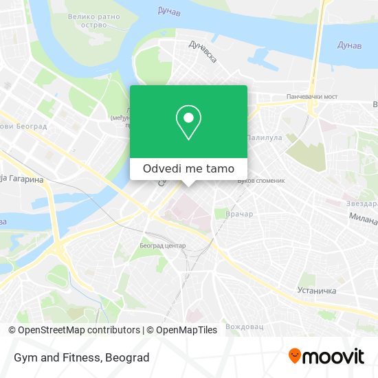 Gym and Fitness mapa