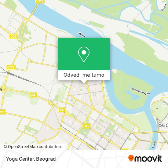 Yoga Centar mapa