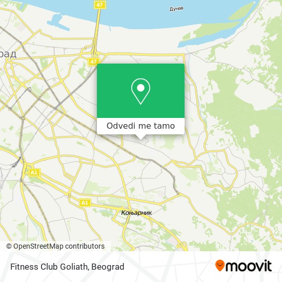 Fitness Club Goliath mapa