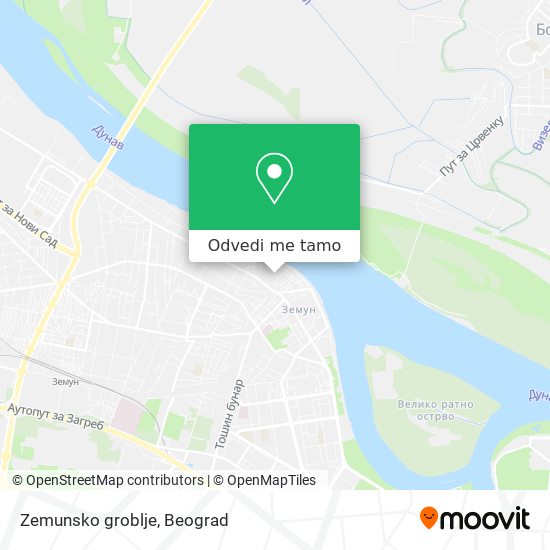 Zemunsko groblje mapa