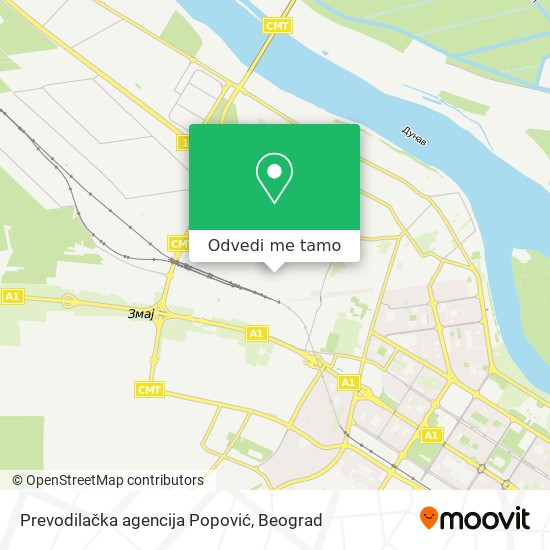 Prevodilačka agencija Popović mapa
