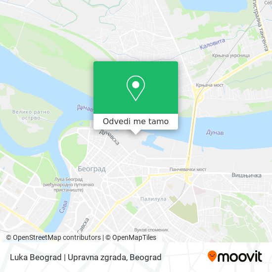 Luka Beograd | Upravna zgrada mapa