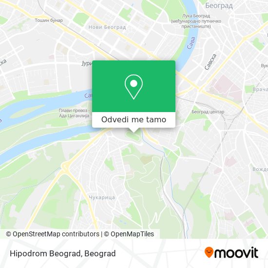 Hipodrom Beograd mapa