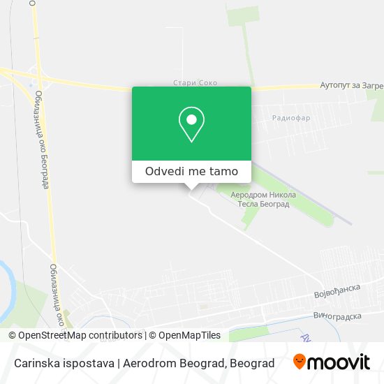 Carinska ispostava | Aerodrom Beograd mapa