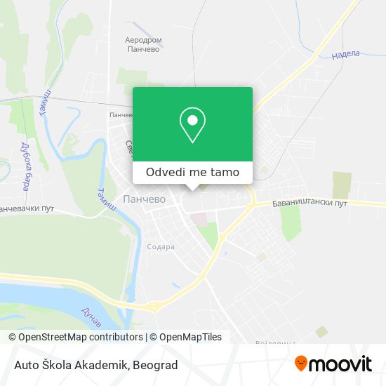 Auto Škola Akademik mapa