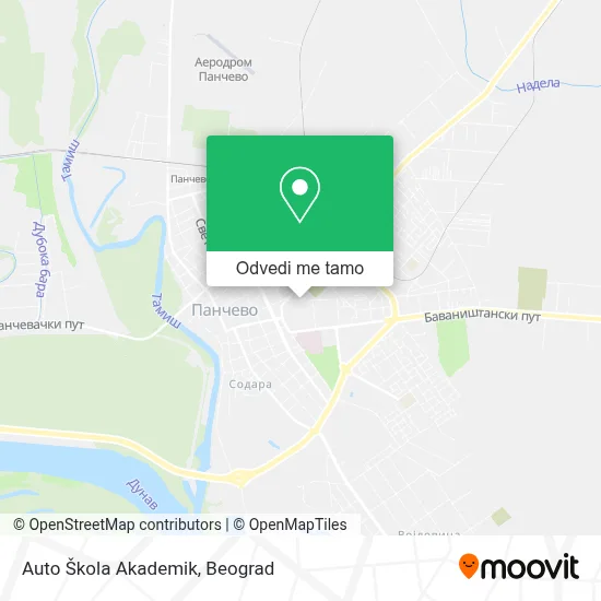 Auto Škola Akademik mapa