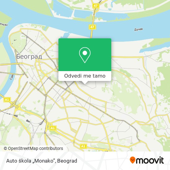 Auto škola „Monako” mapa