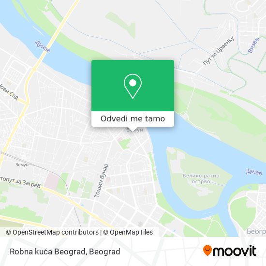 Robna kuća Beograd mapa