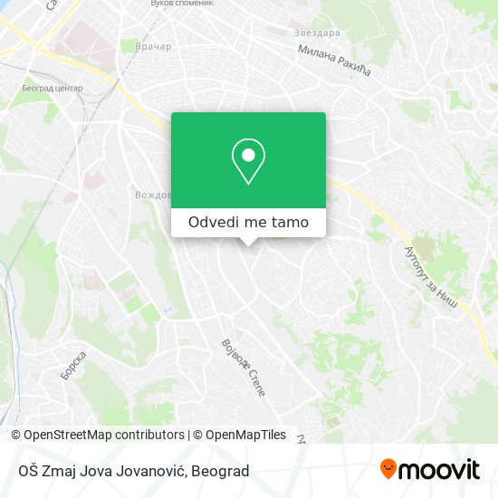 OŠ Zmaj Jova Jovanović mapa