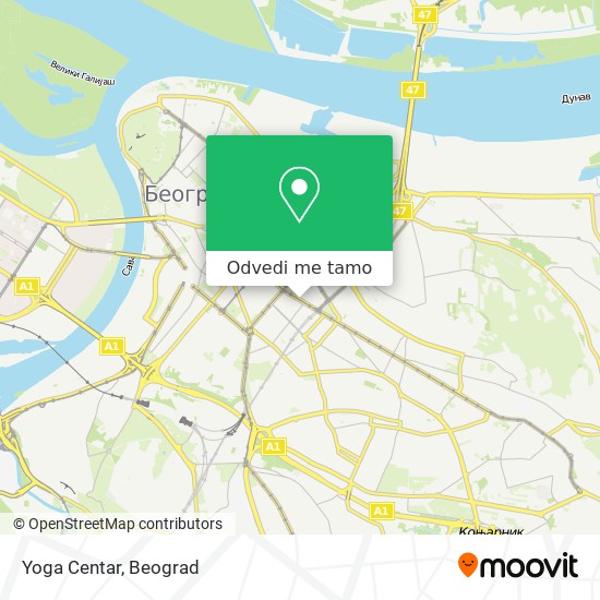 Yoga Centar mapa