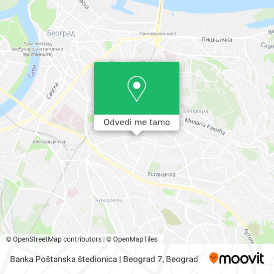 Banka Poštanska štedionica | Beograd 7 mapa