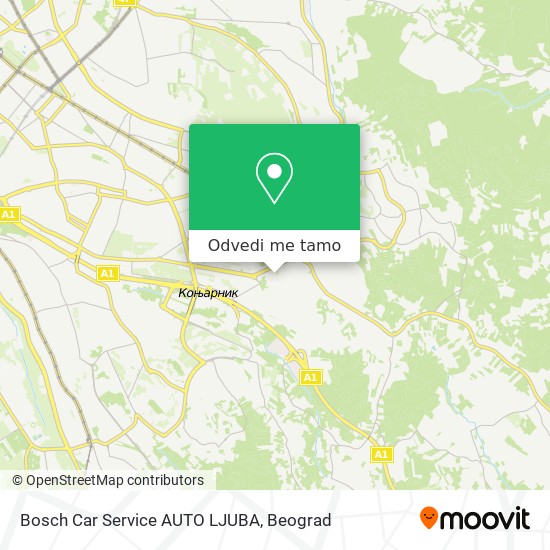 Bosch Car Service AUTO LJUBA mapa