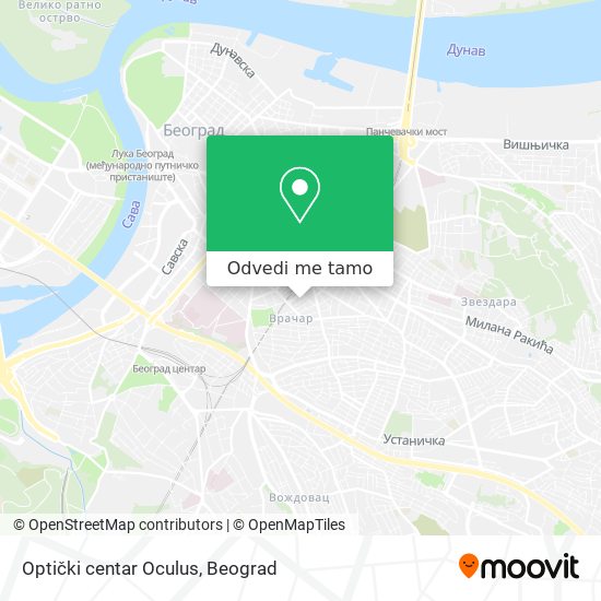 Optički centar Oculus mapa