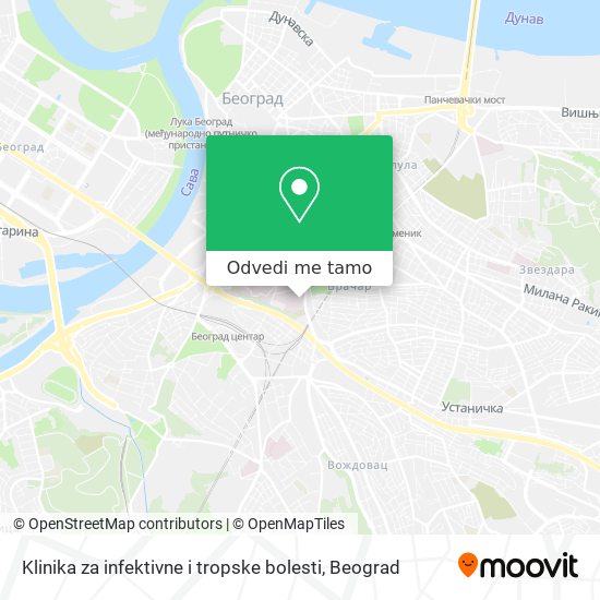 Klinika za infektivne i tropske bolesti mapa