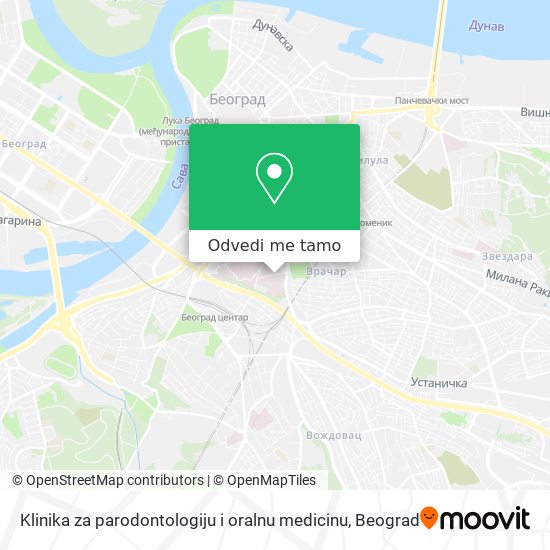 Klinika za parodontologiju i oralnu medicinu mapa