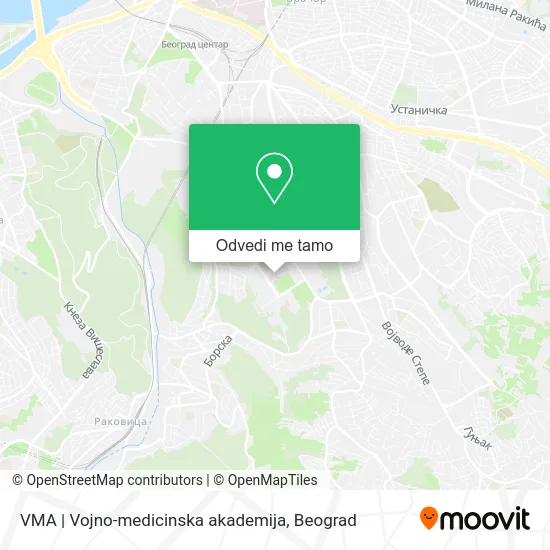VMA | Vojno-medicinska akademija mapa