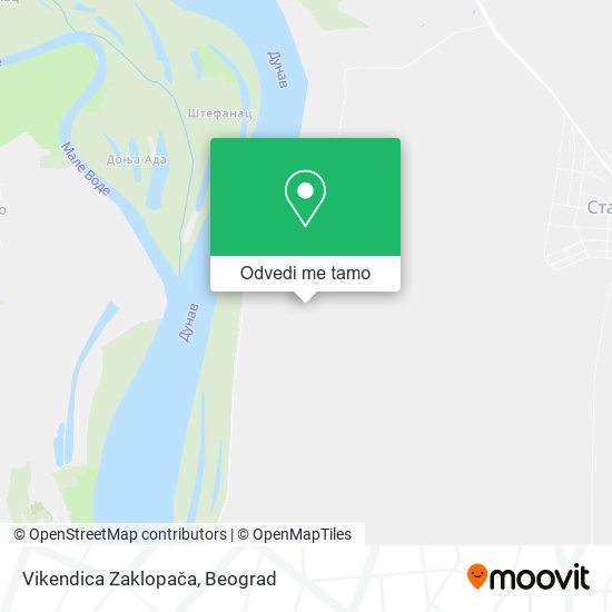 Vikendica Zaklopača mapa