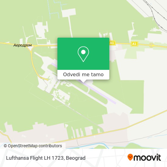 Lufthansa Flight LH 1723 mapa
