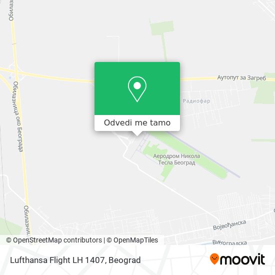 Lufthansa Flight LH 1407 mapa