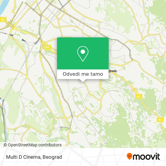 Multi D Cinema mapa