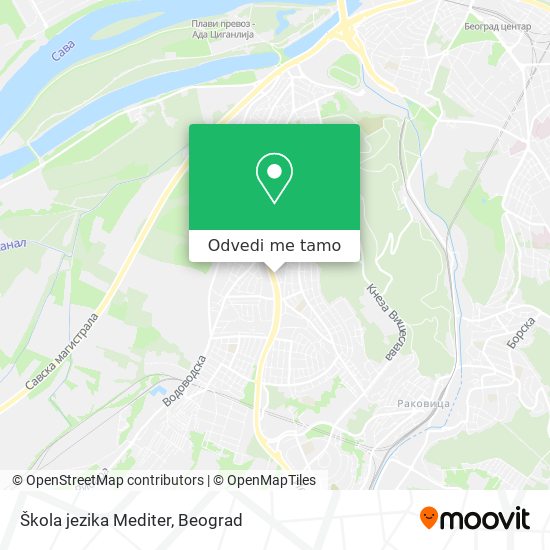 Škola jezika Mediter mapa