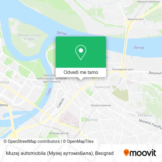 Muzej automobila (Музеј аутомобила) mapa