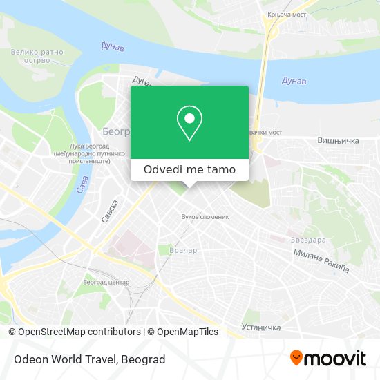 Odeon World Travel mapa