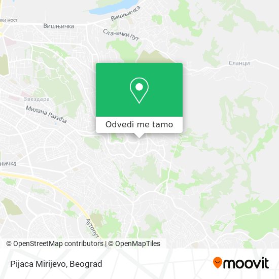 Pijaca Mirijevo mapa