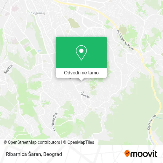 Ribarnica Šaran mapa