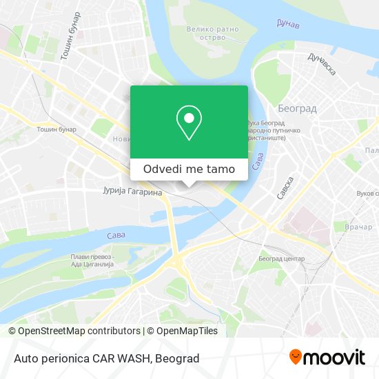 Auto perionica CAR WASH mapa