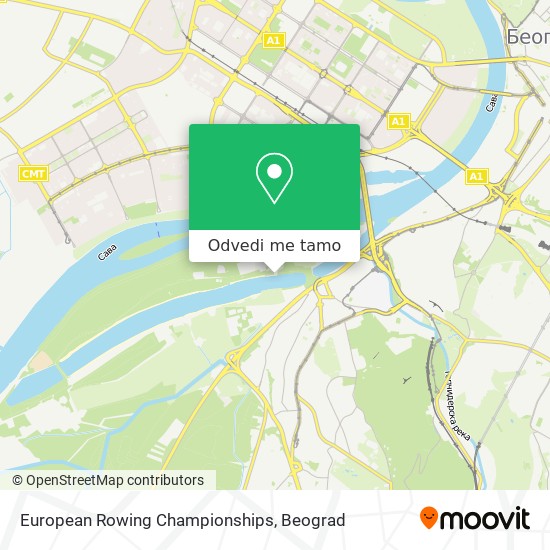 European Rowing Championships mapa