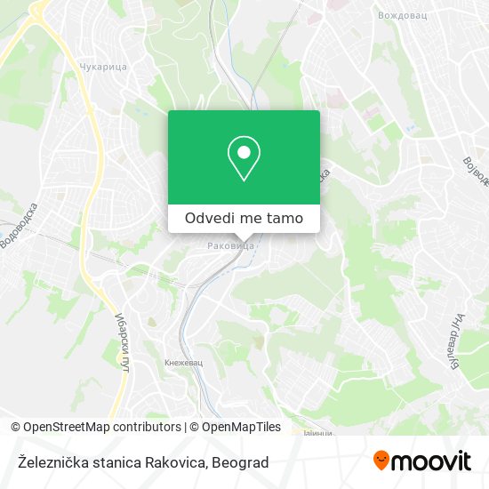 Železnička stanica Rakovica mapa