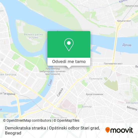 Demokratska stranka | Opštinski odbor Stari grad mapa